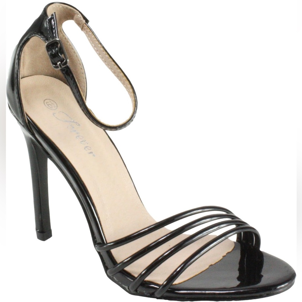 Black Strappy Heels